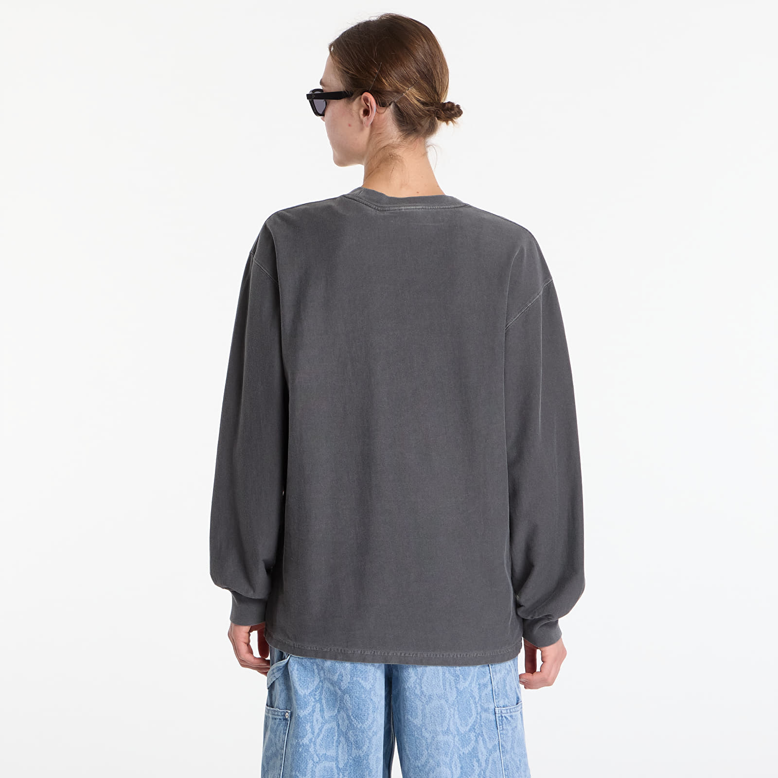 T-shirts  Carhartt WIP L/S Loose Pocket T-Shirt Black Garment Dyed