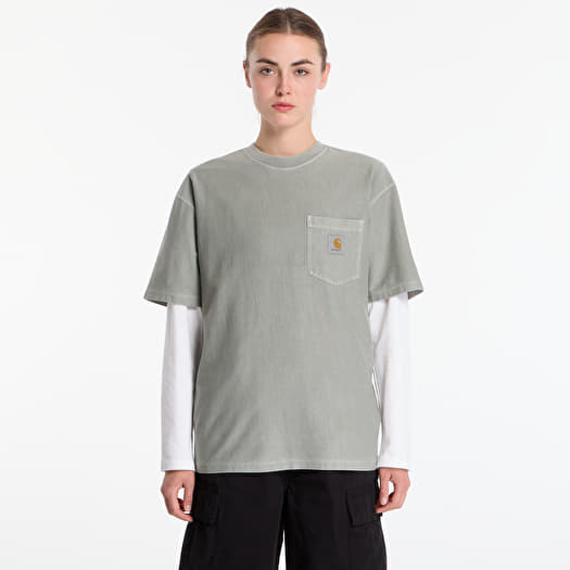 T-Shirt Carhartt WIP S/S Loose Pocket T-Shirt UNISEX Shady Green Garment Dyed