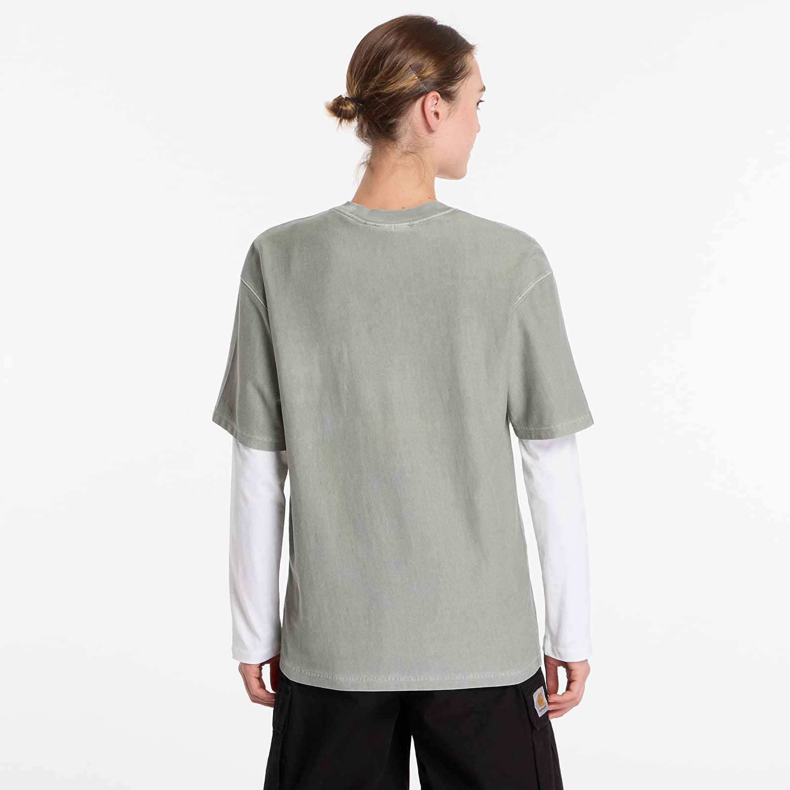 T-skjorter Carhartt WIP S/S Loose Pocket T-Shirt UNISEX Shady Green Garment Dyed