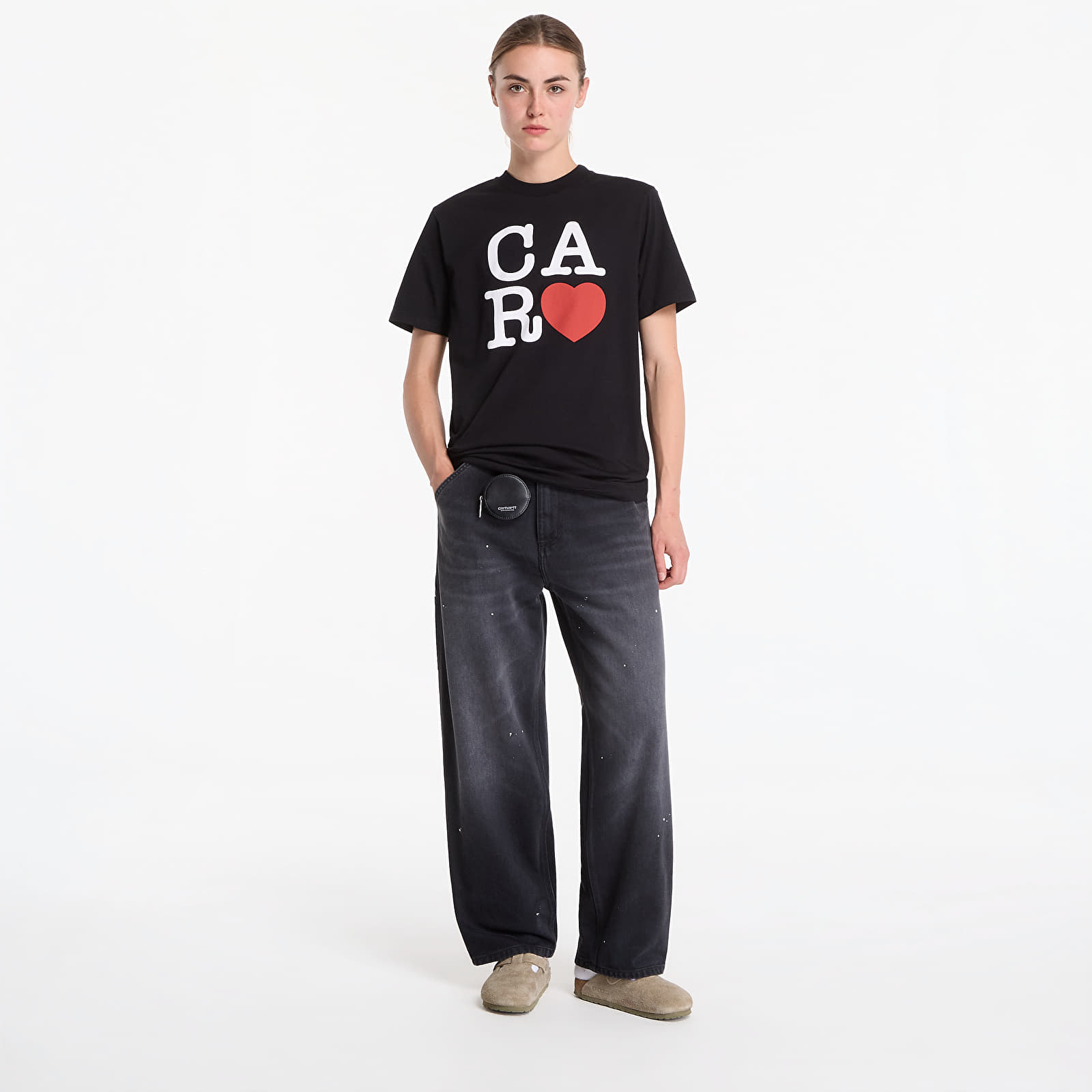 Men's T-shirts Carhartt WIP S/S I Hartt T-Shirt UNISEX Black