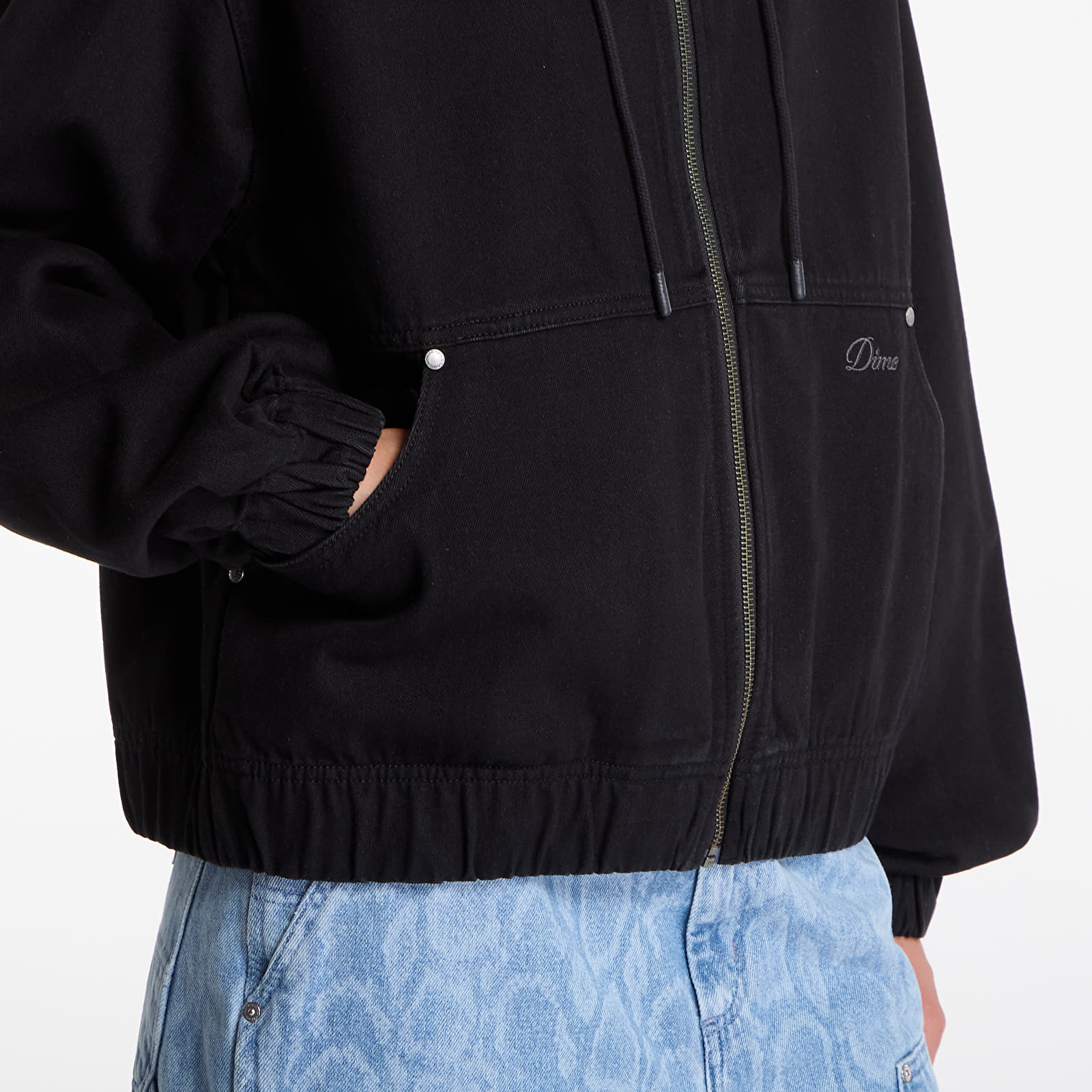 Bundy Dime Hooded Denim Jacket UNISEX Black