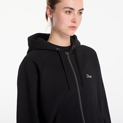 Dime Classic Small Logo Zip Hoodie UNISEX Black | Footshop