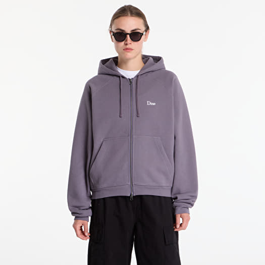 Sweatshirt Dime Classic Small Logo Zip Hoodie UNISEX Charcoal Grape