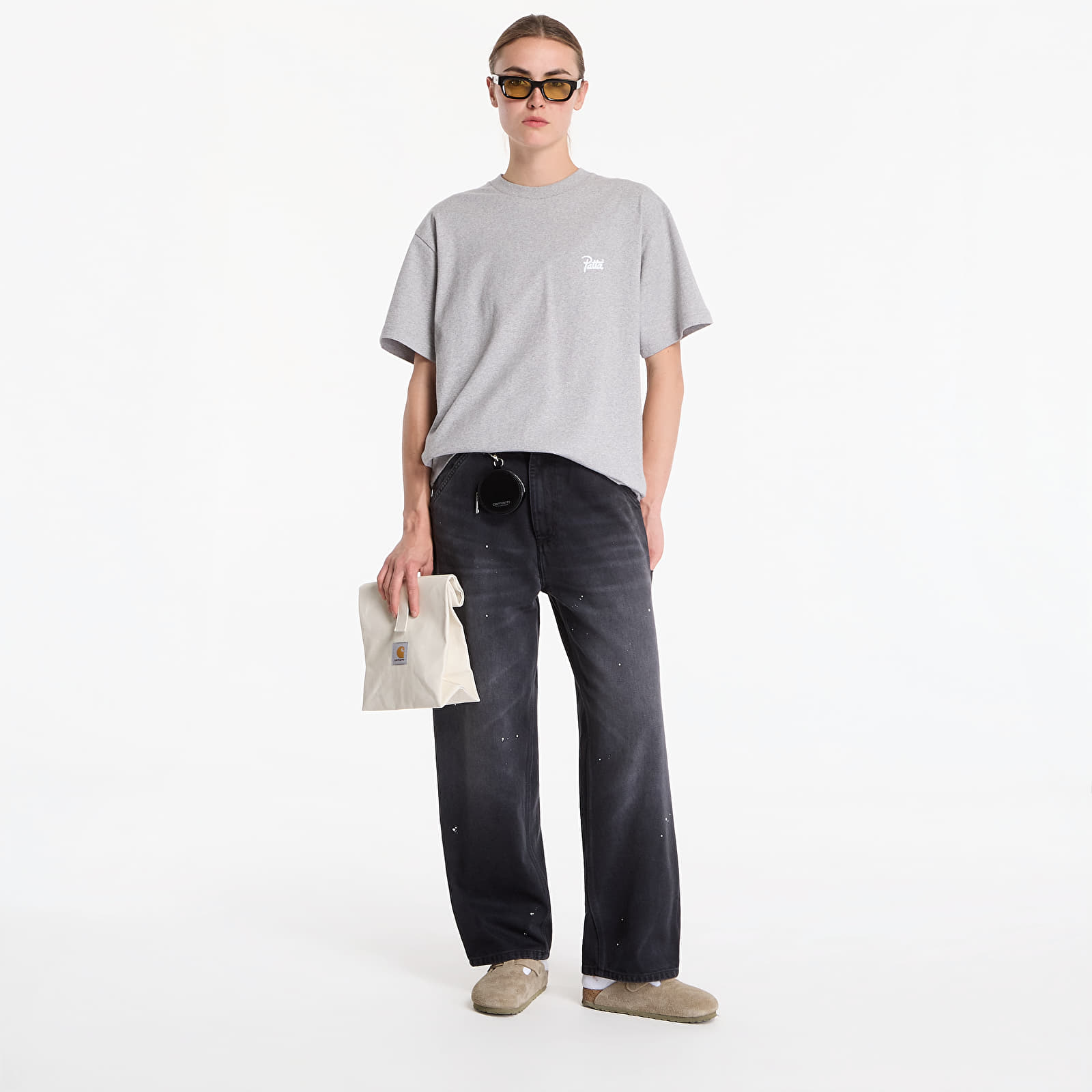 T-shirts Patta Protect Yourself T-Shirt UNISEX Melange Grey
