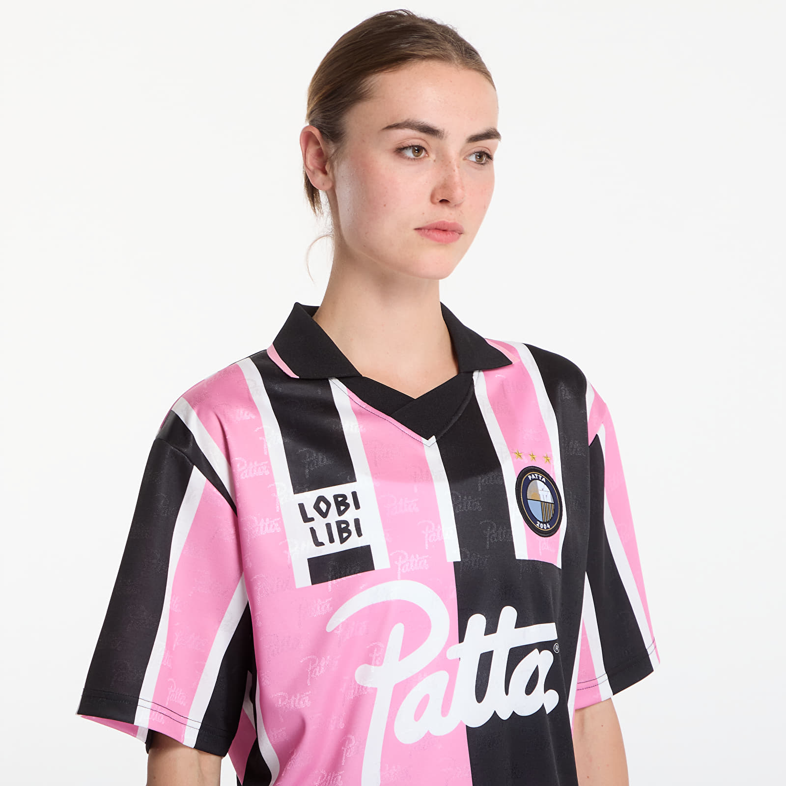 Jerseys Patta Stripe Football Jersey UNISEX Begonia Pink