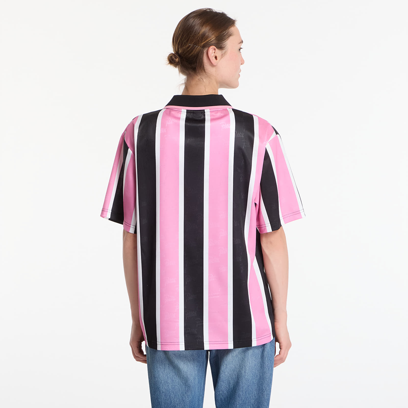 Jerseys Patta Stripe Football Jersey UNISEX Begonia Pink