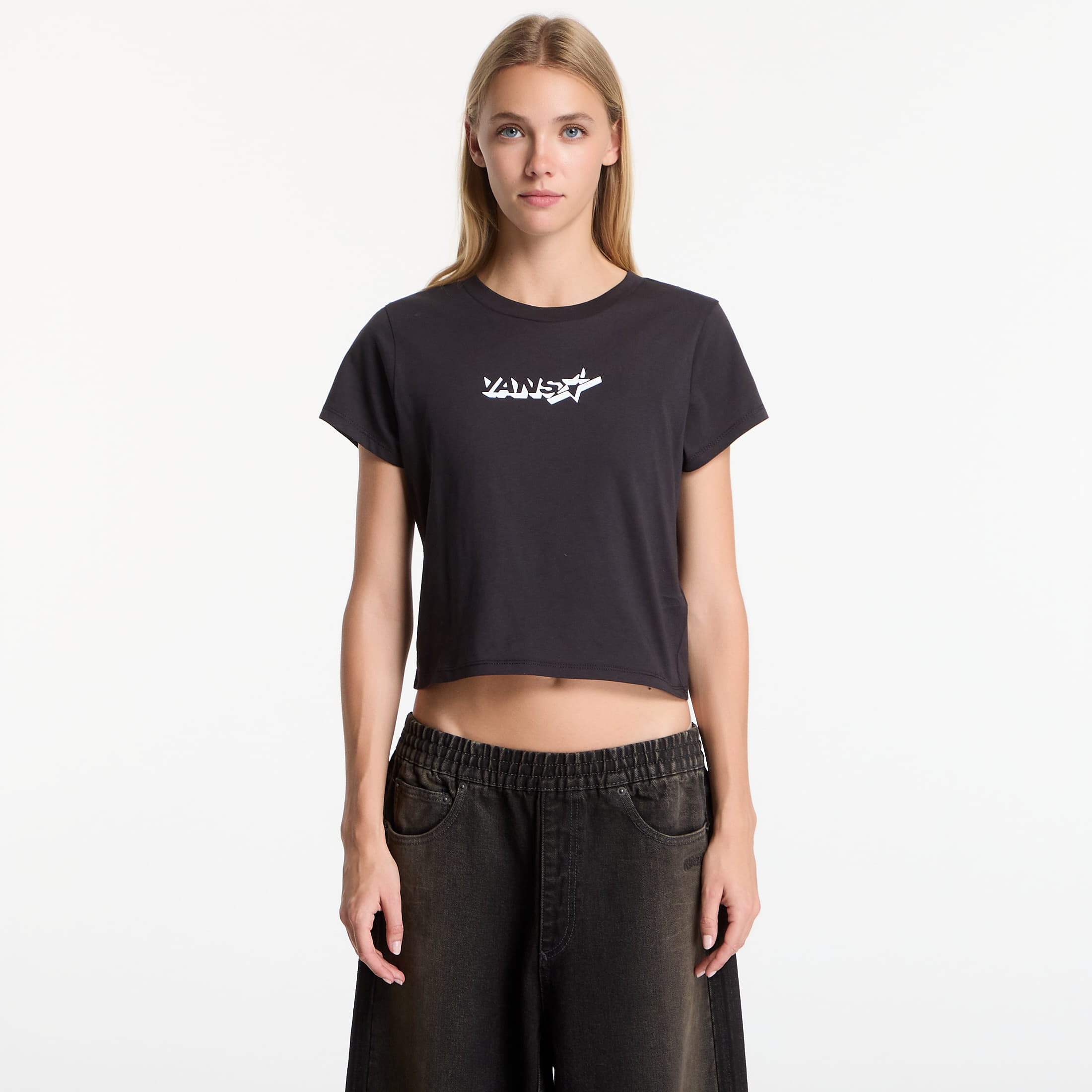 Tricou Vans Antares Ss Baby Tee Black XS