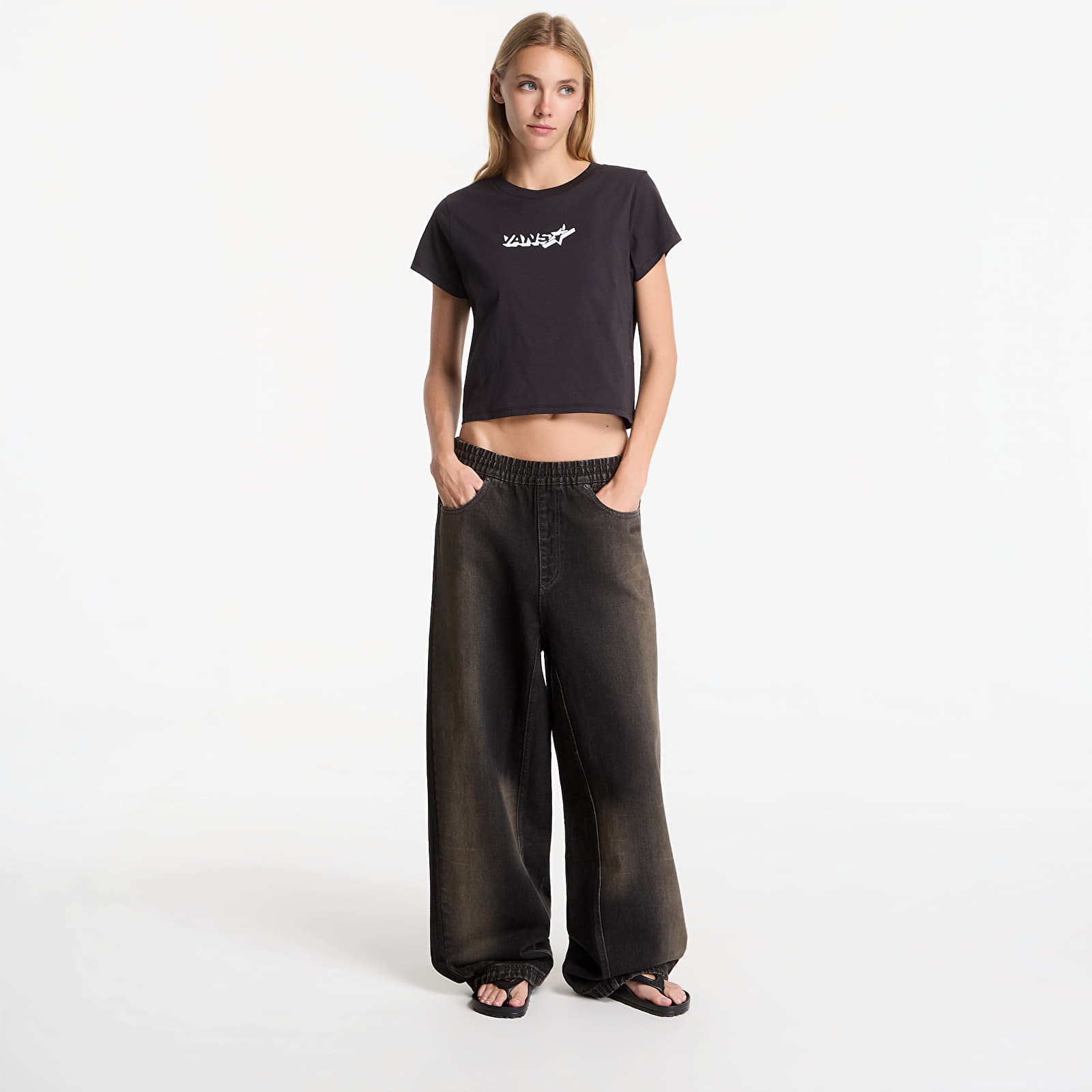 T-Shirts Vans Antares Ss Baby Tee Black