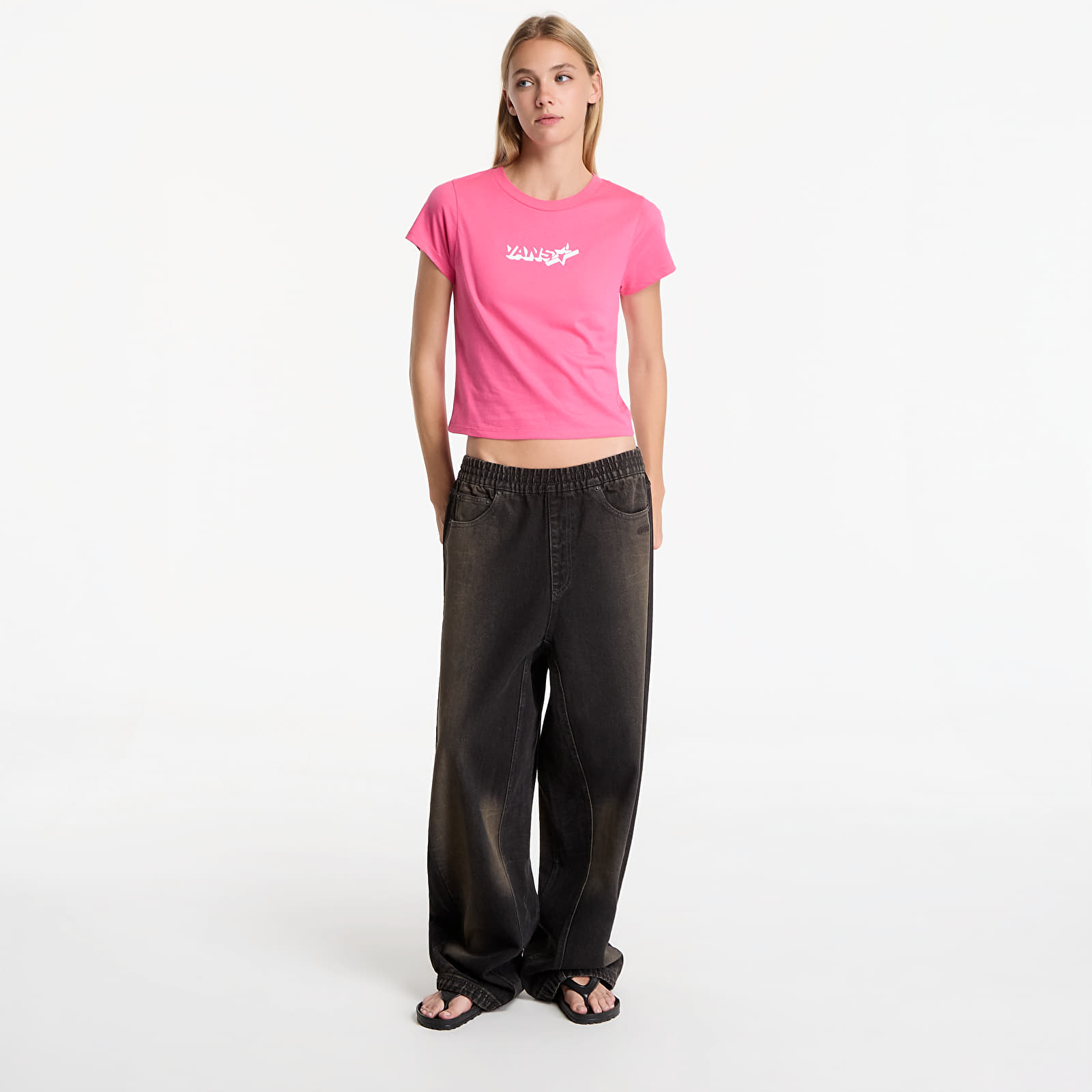 T-Shirts Vans Antares Ss Baby Tee Pink Velvet