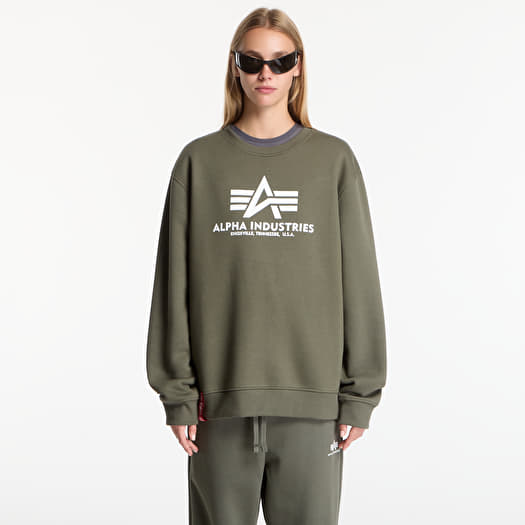 Sweatshirt Alpha Industries Basic Hoody Small Logo II Dark Olive