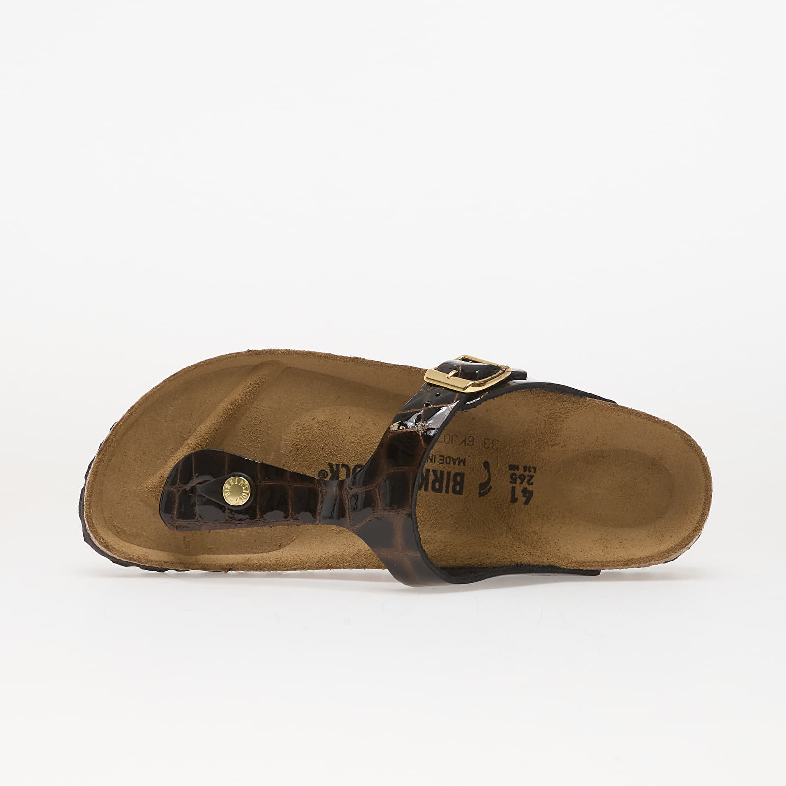 Damen Sneaker und Schuhe Birkenstock Gizeh LEN Emboss Leather Black
