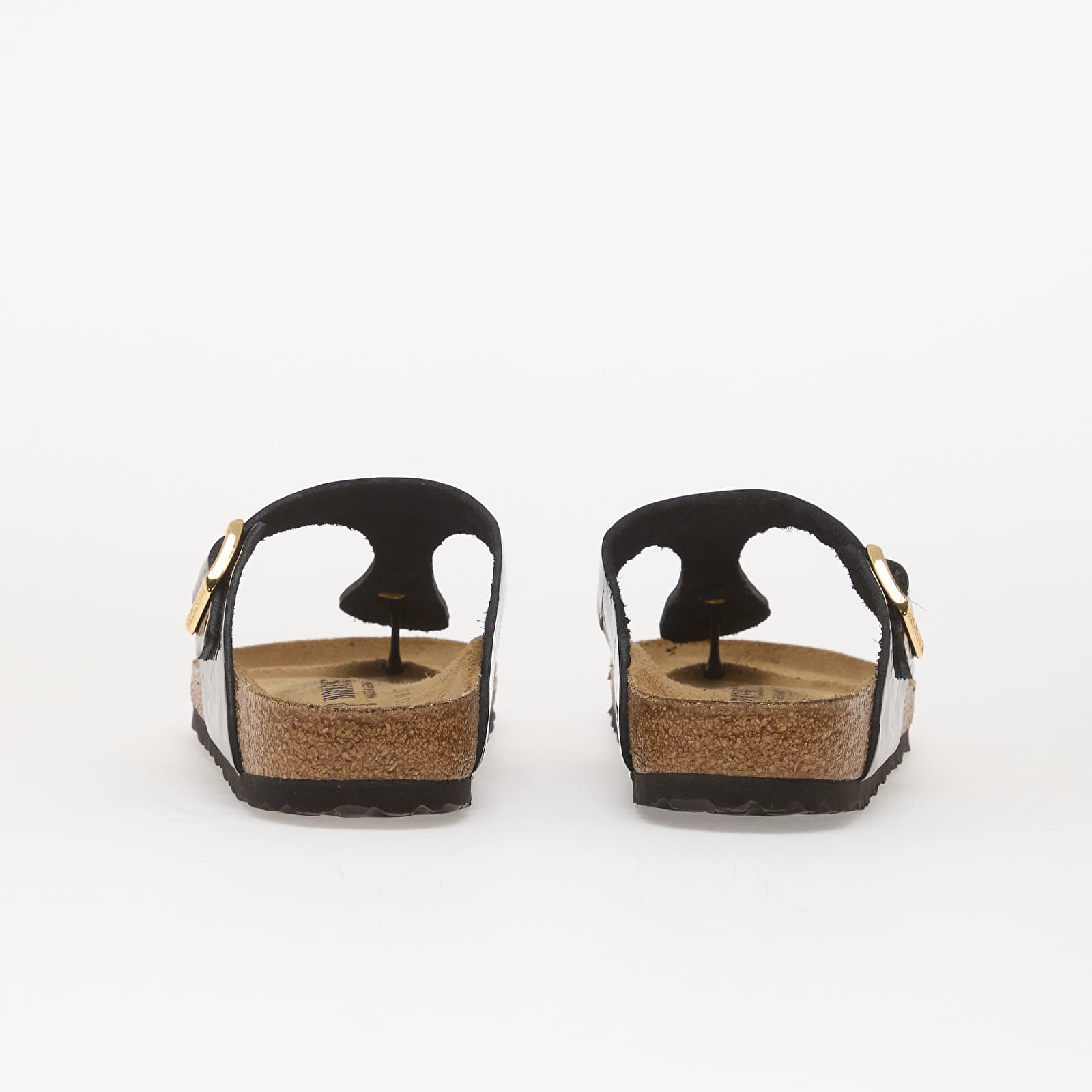 Damen Sneaker und Schuhe Birkenstock Gizeh LEN Emboss Leather Black