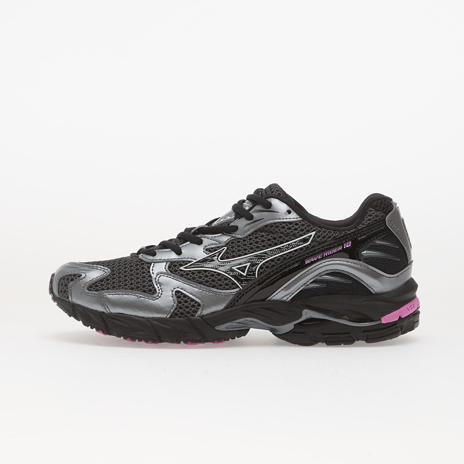Herren Sneaker und Schuhe Mizuno WAVE RIDER 10 "SPORT" Black Sand/ Black/ Spring Crocus