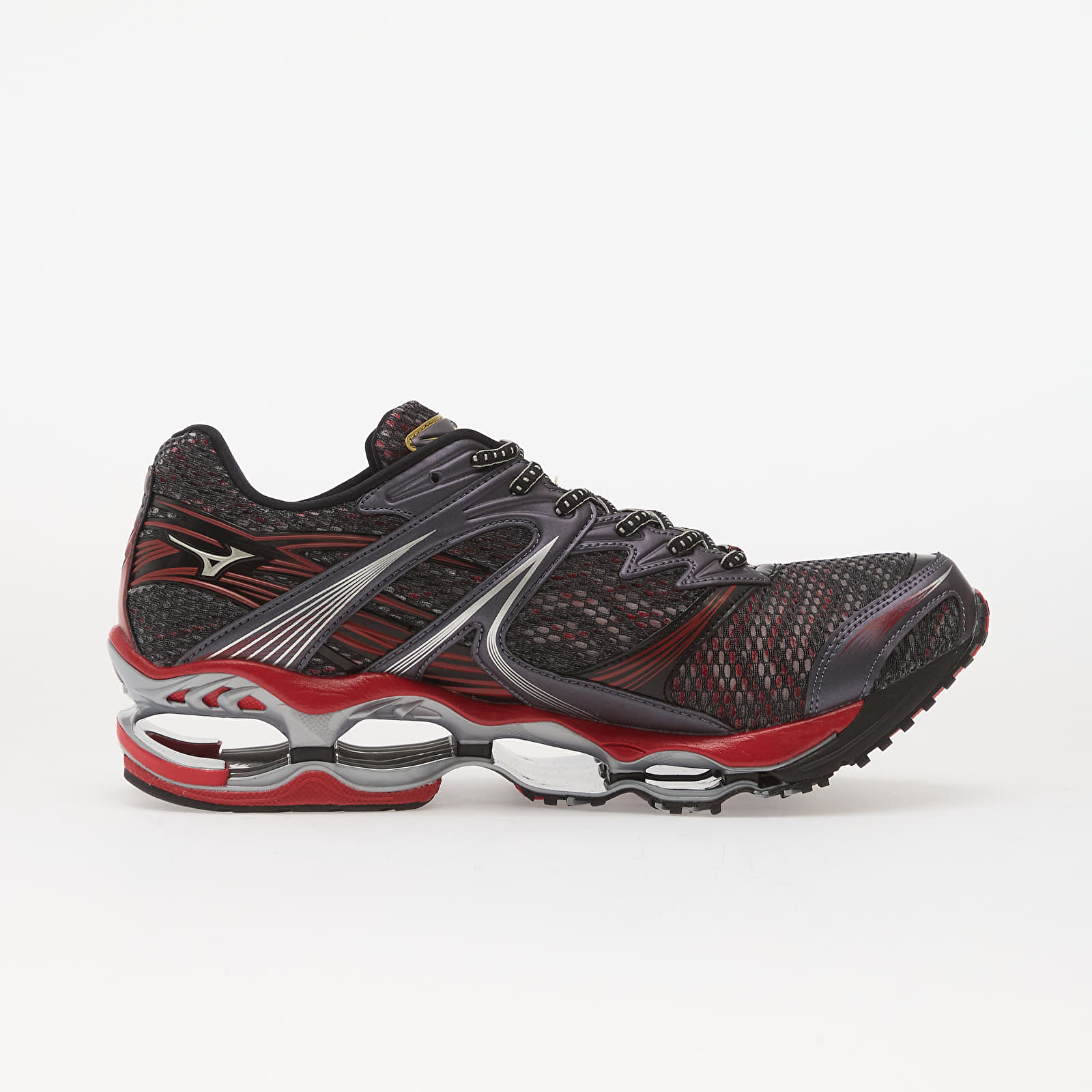 Herren Sneaker und Schuhe Mizuno WAVE PROPHECY 1 Harbor Mist/ Chinese Red/ Black