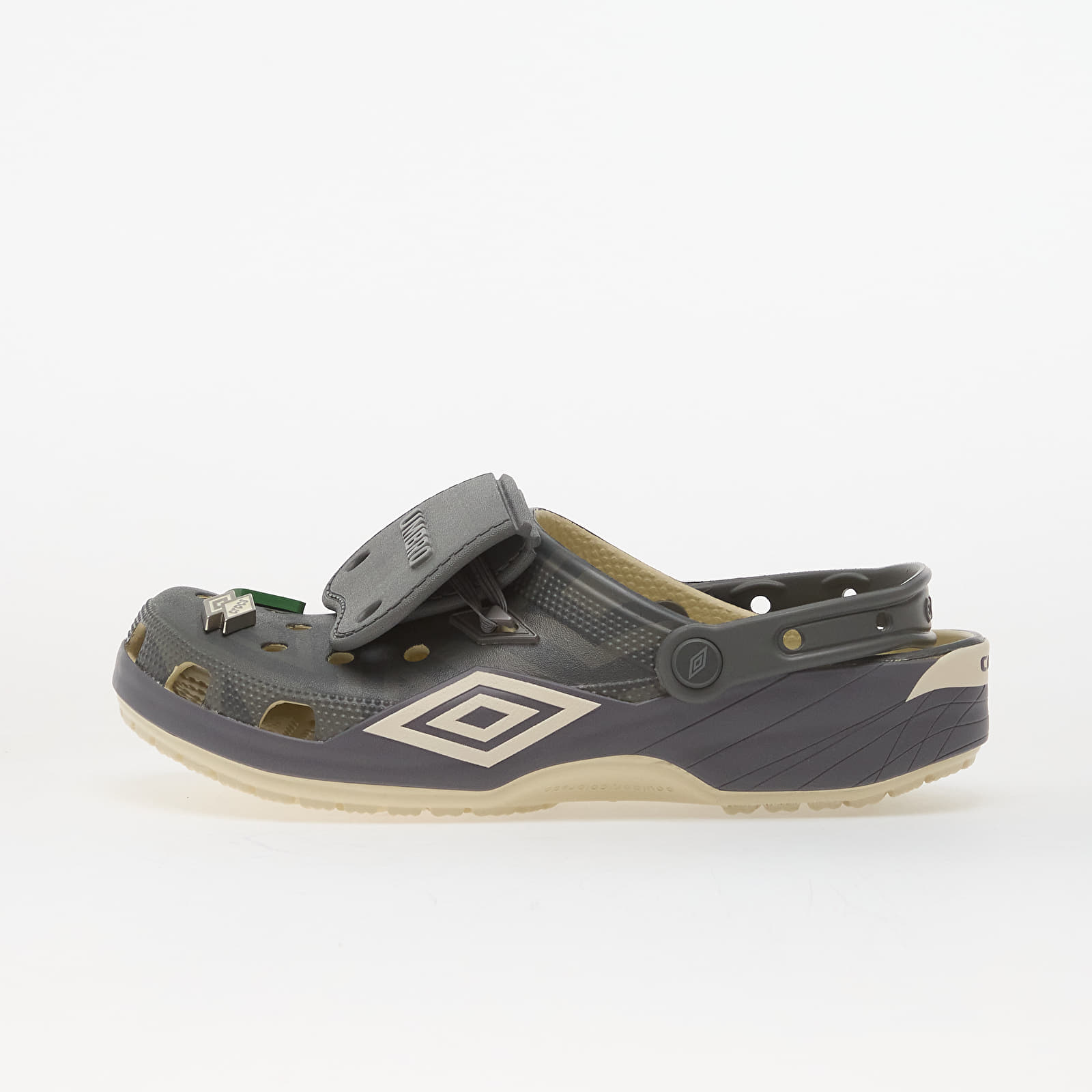 Herresko Crocs x Umbro Classic Clog Bone/ Slate Grey