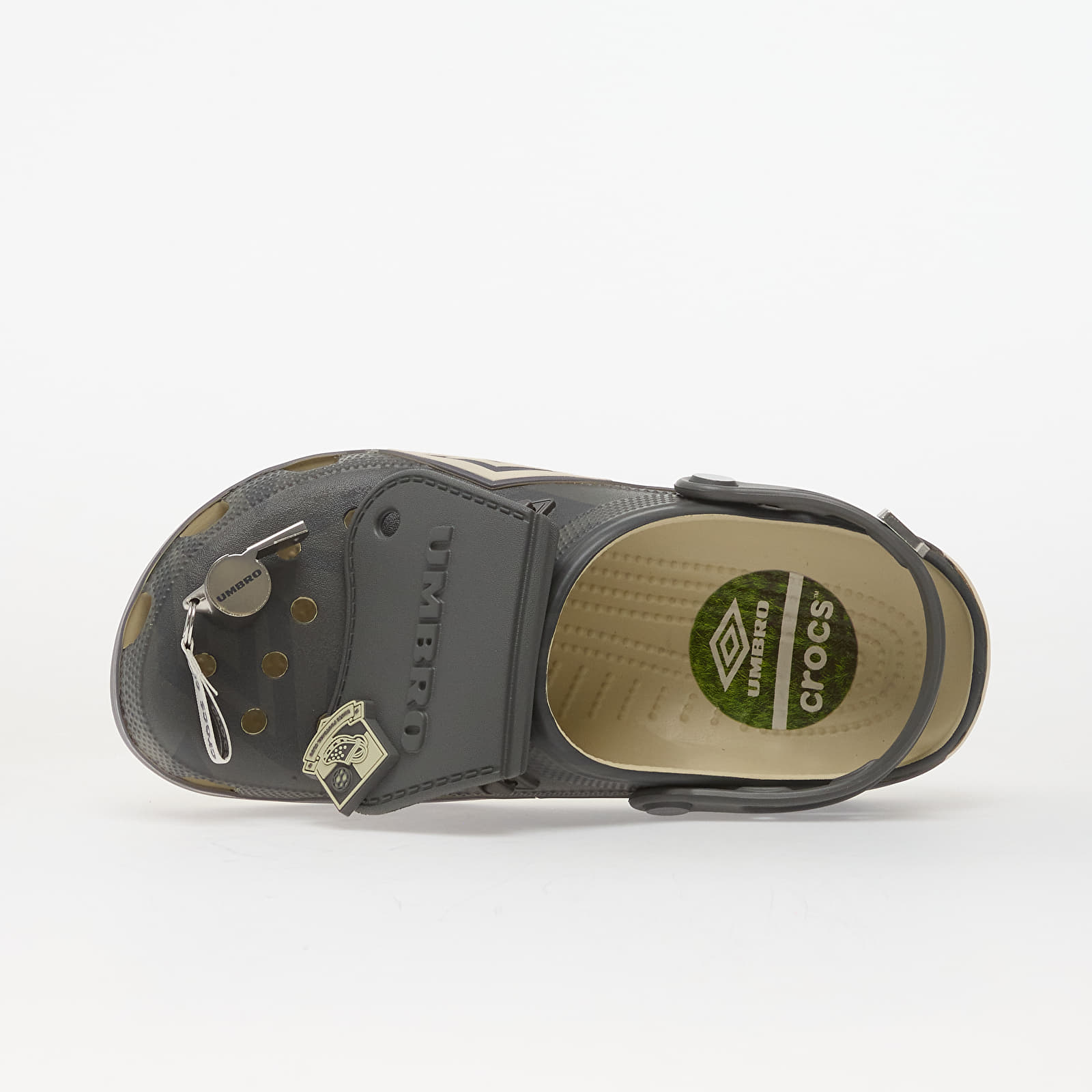 Herresko Crocs x Umbro Classic Clog Bone/ Slate Grey