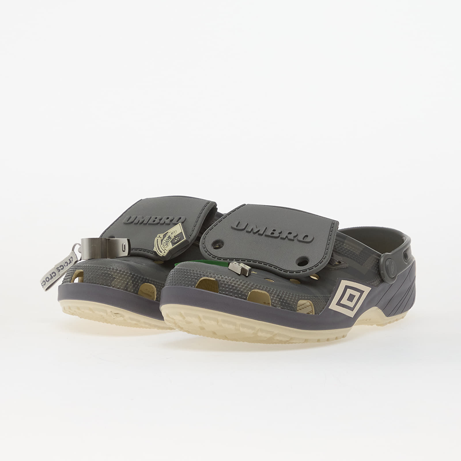 Herresko Crocs x Umbro Classic Clog Bone/ Slate Grey