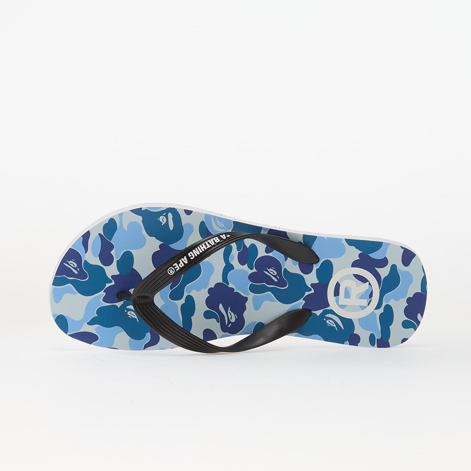 Herresko A BATHING APE Abc Camo Beach Sandals M Blue