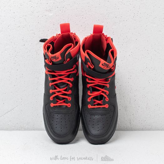 Men s shoes Nike SF Air Force 1 Mid Habanero Red Habanero Red Footshop