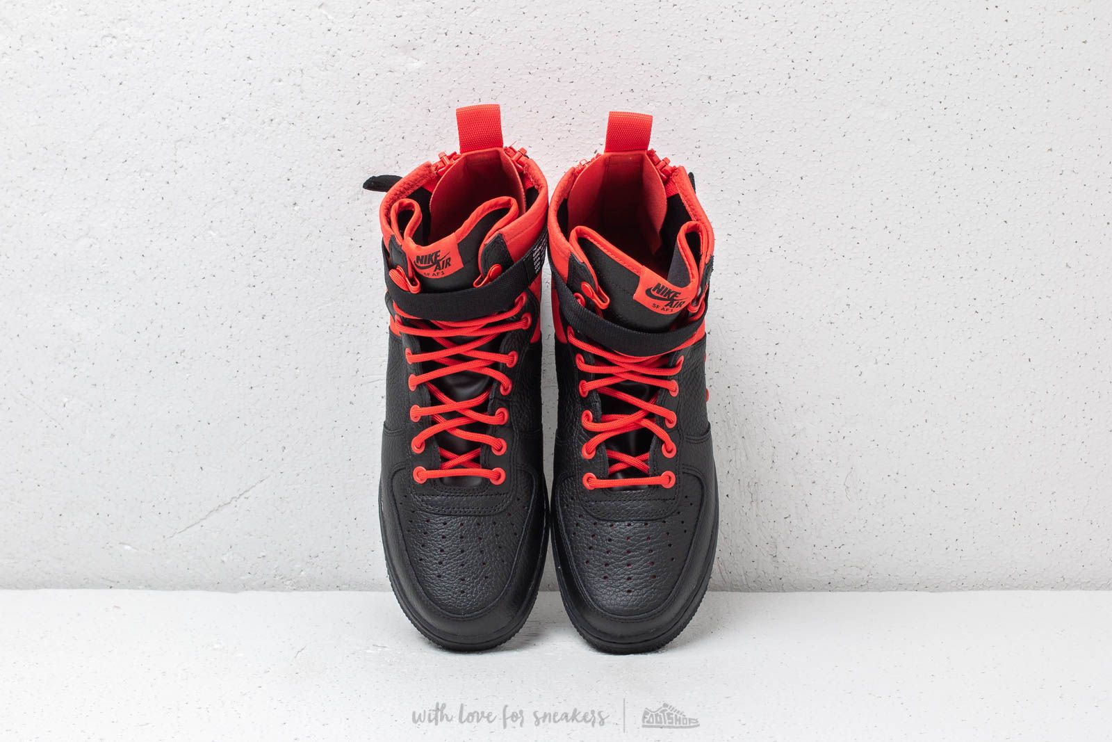 Nike sf air force shop 1 mid habanero red