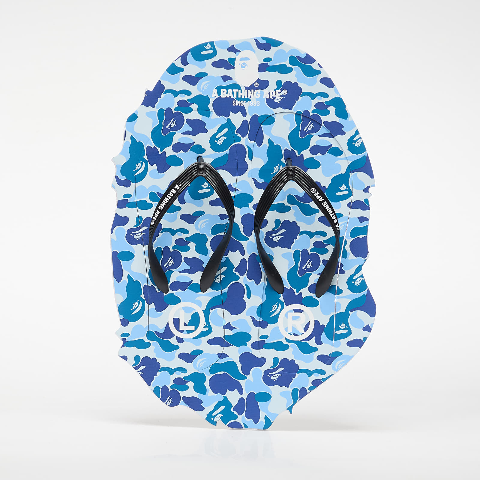 Herresko A BATHING APE Abc Camo Beach Sandals M Blue