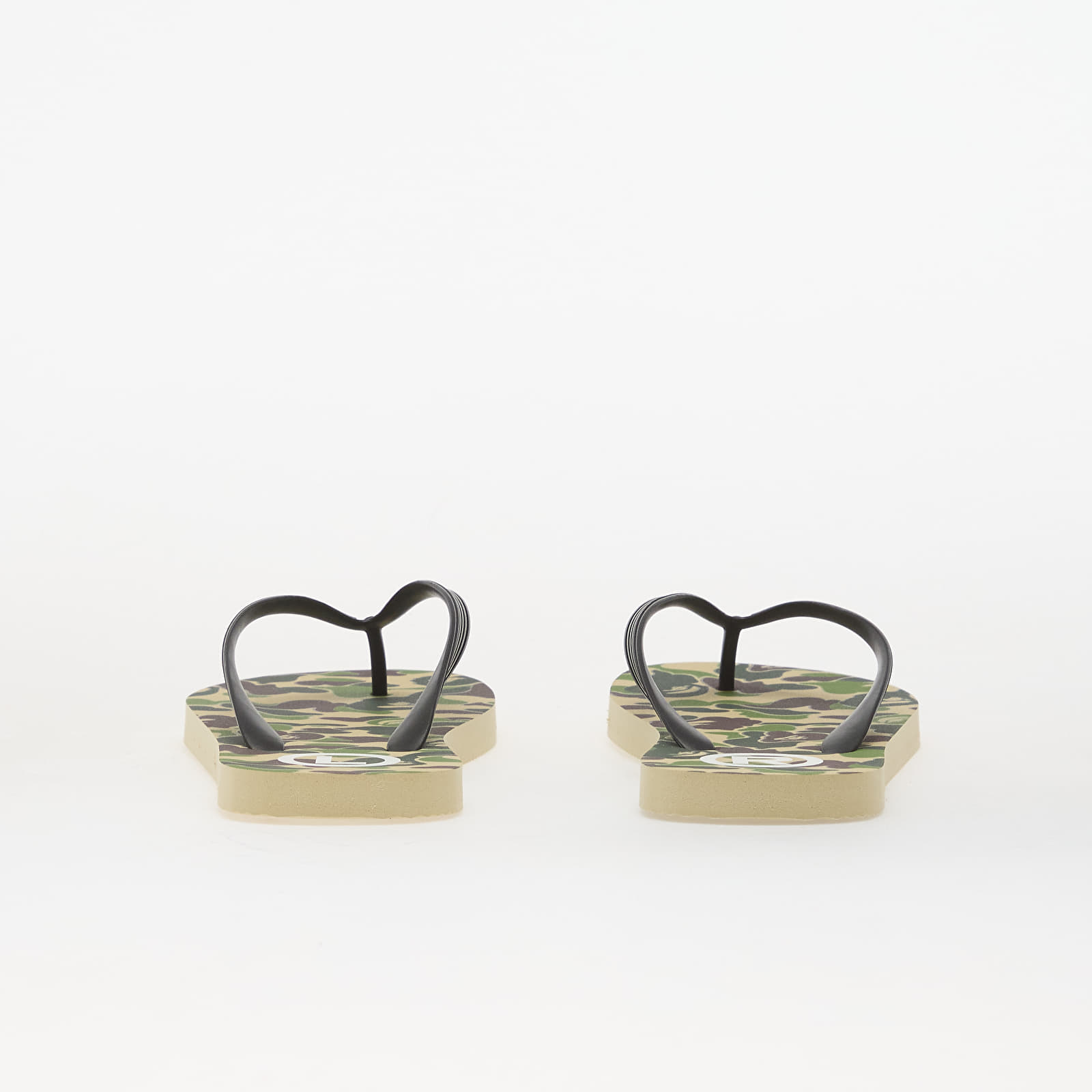 Herresko A BATHING APE Abc Camo Beach Sandals M Green