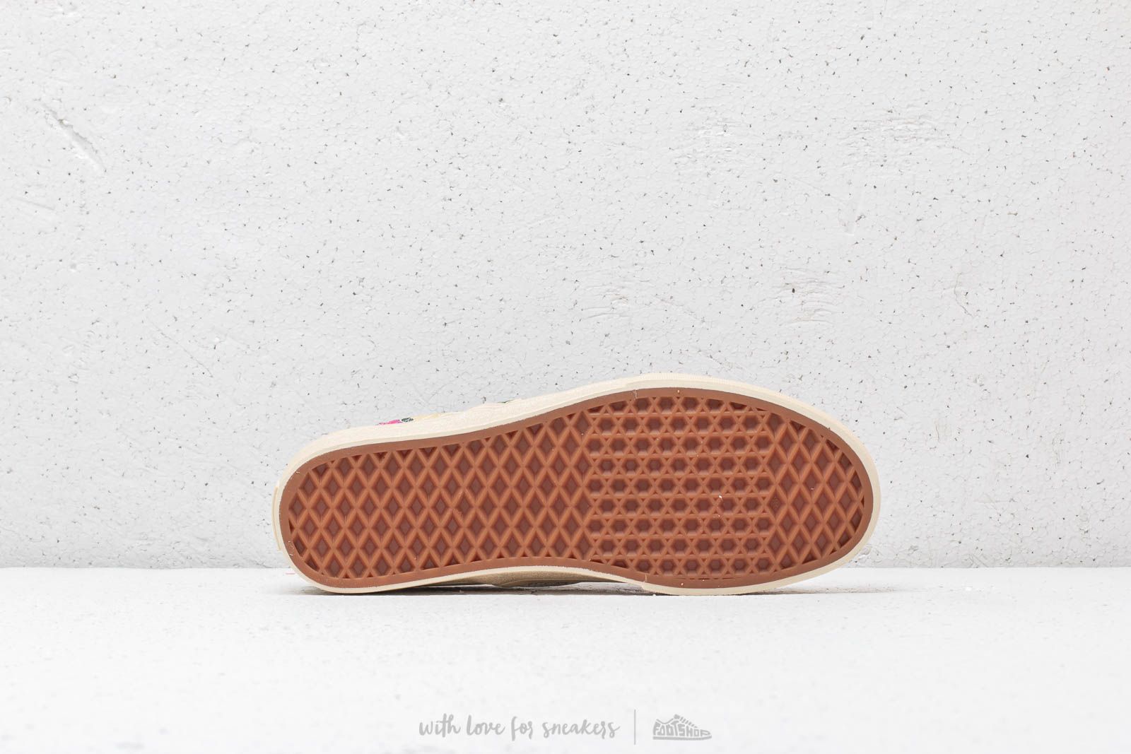 Vans festival satin discount slip on gold