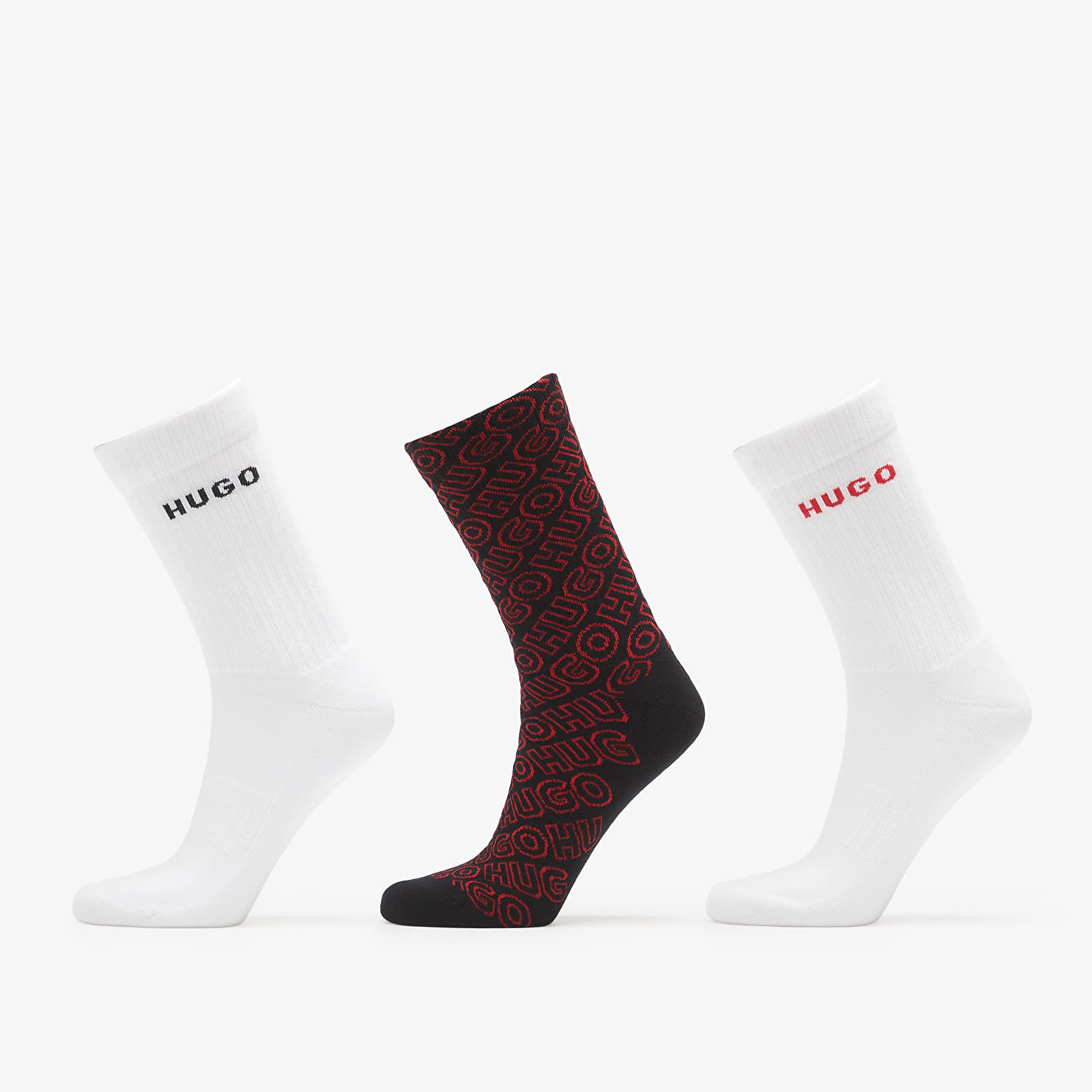 Șosete Hugo Boss 3-Pack Qs Logo Aop Cc Multicolor