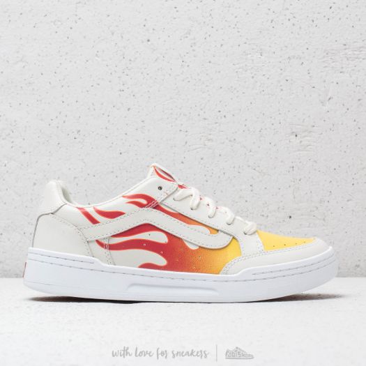 Vans highland white flame trainers cheap