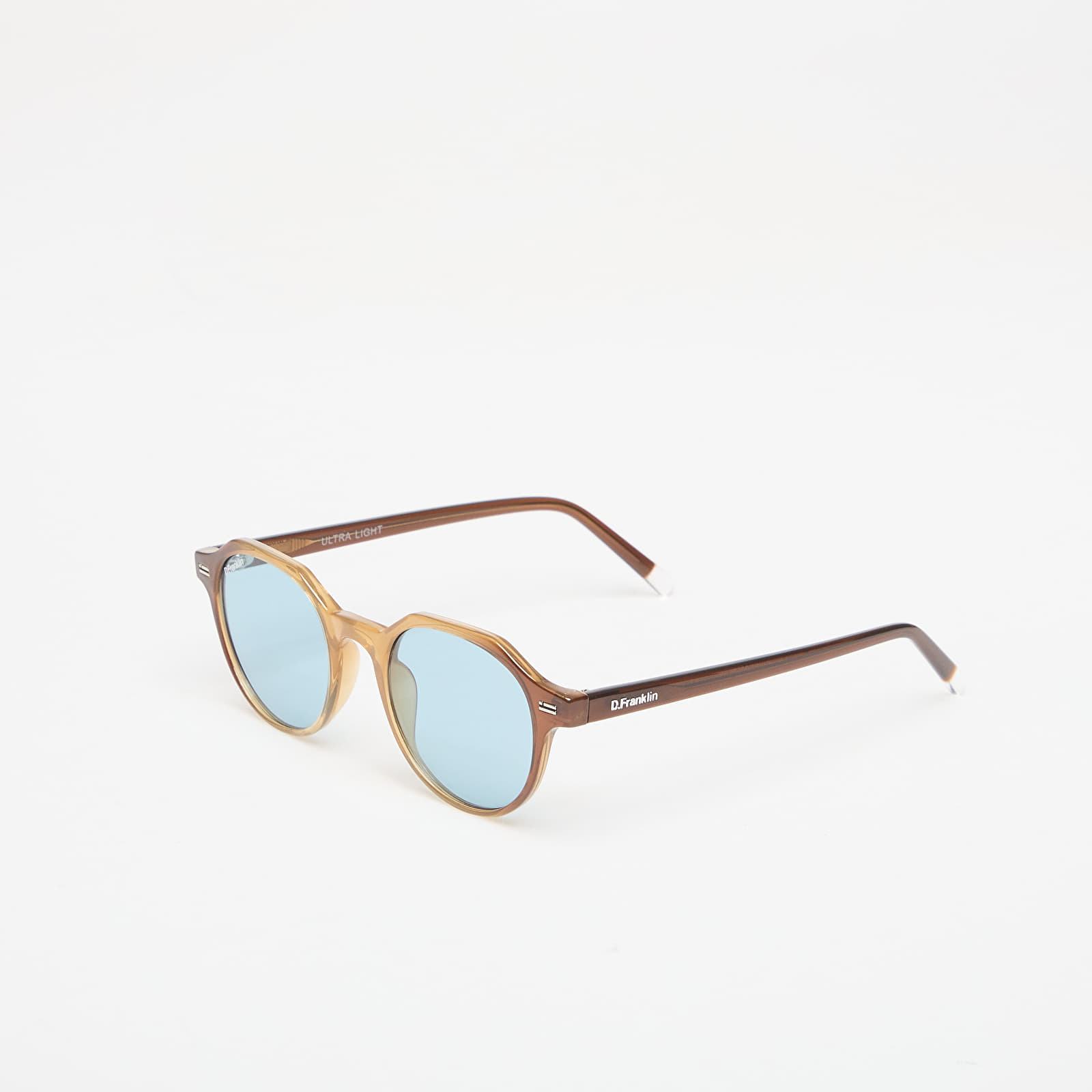 Sonnenbrillen D.Franklin Ultra Light S Round Trans Brown/ Trans Blue