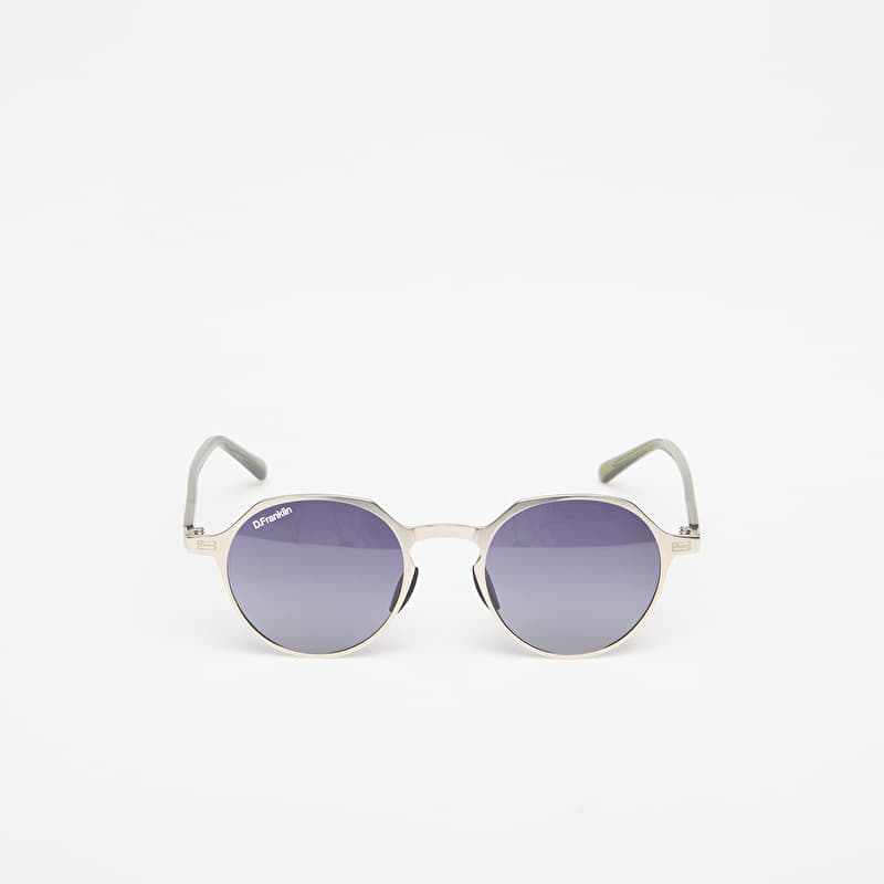 Sunglasses D.Franklin Ultra Light S Round Metal Silver/ Gradient Smoke