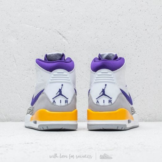 white purple yellow jordans