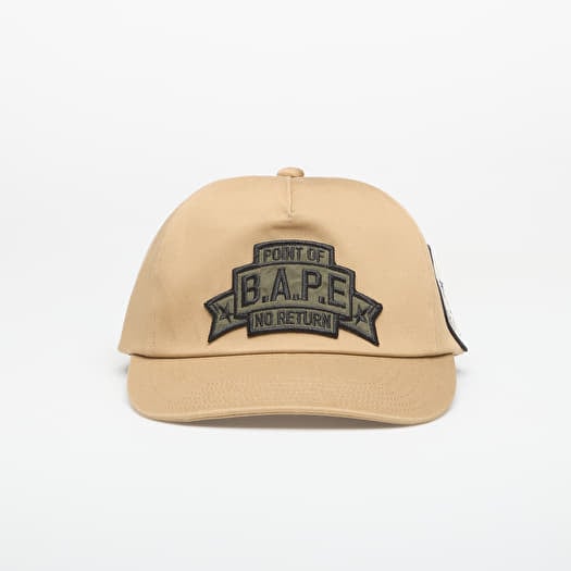 A BATHING APE Multi Patch Cap Beige UNISEX