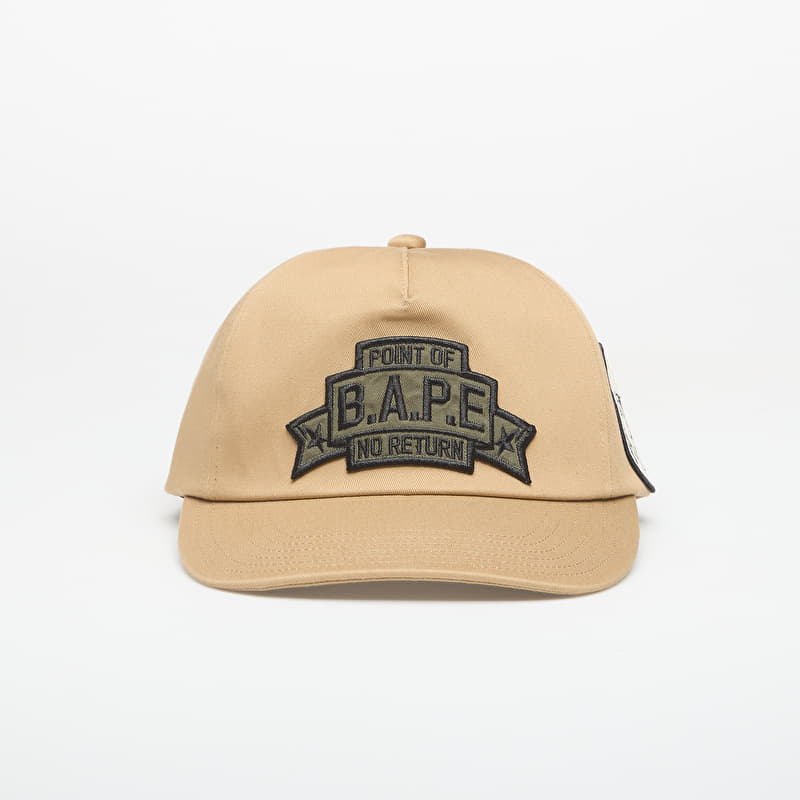 A BATHING APE Multi Patch Cap Beige UNISEX