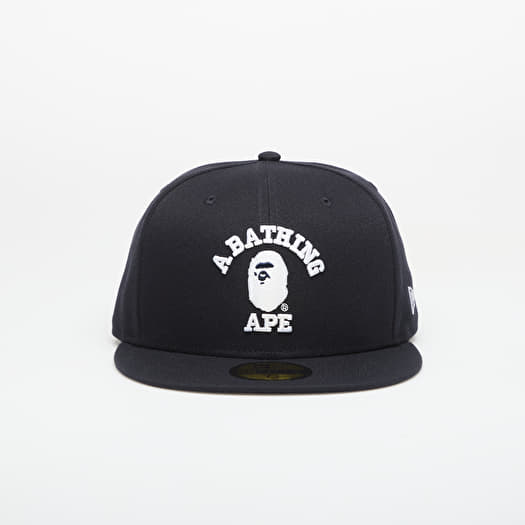 Casquette A BATHING APE Glow In The Dark College New Era 59fifty Navy