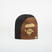 A BATHING APE Ape Head Knit Cap Black