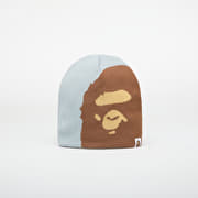 A BATHING APE Ape Head Knit Cap Gray