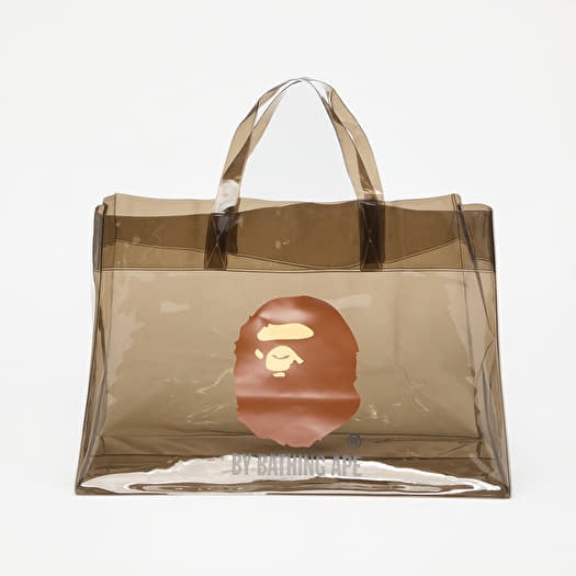 Bag A BATHING APE Ape Head Clear Bag Black