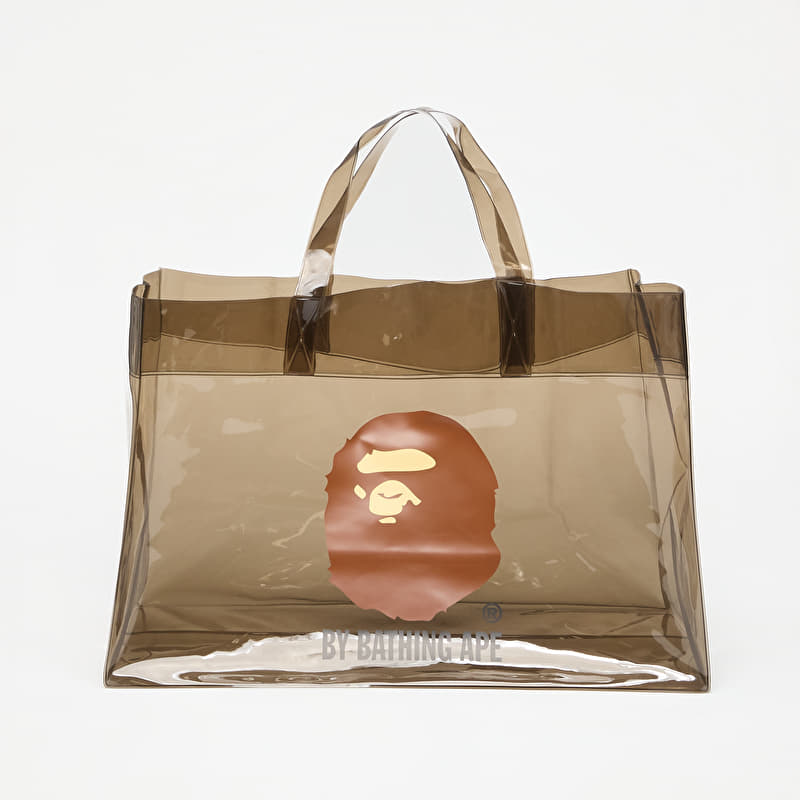 Bag A BATHING APE Ape Head Clear Bag Black