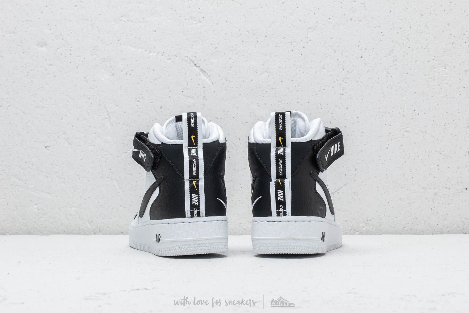 Nike air force shop 1 high czarno biale