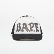 A BATHING APE Bape Glitter Print Mesh Cap Black