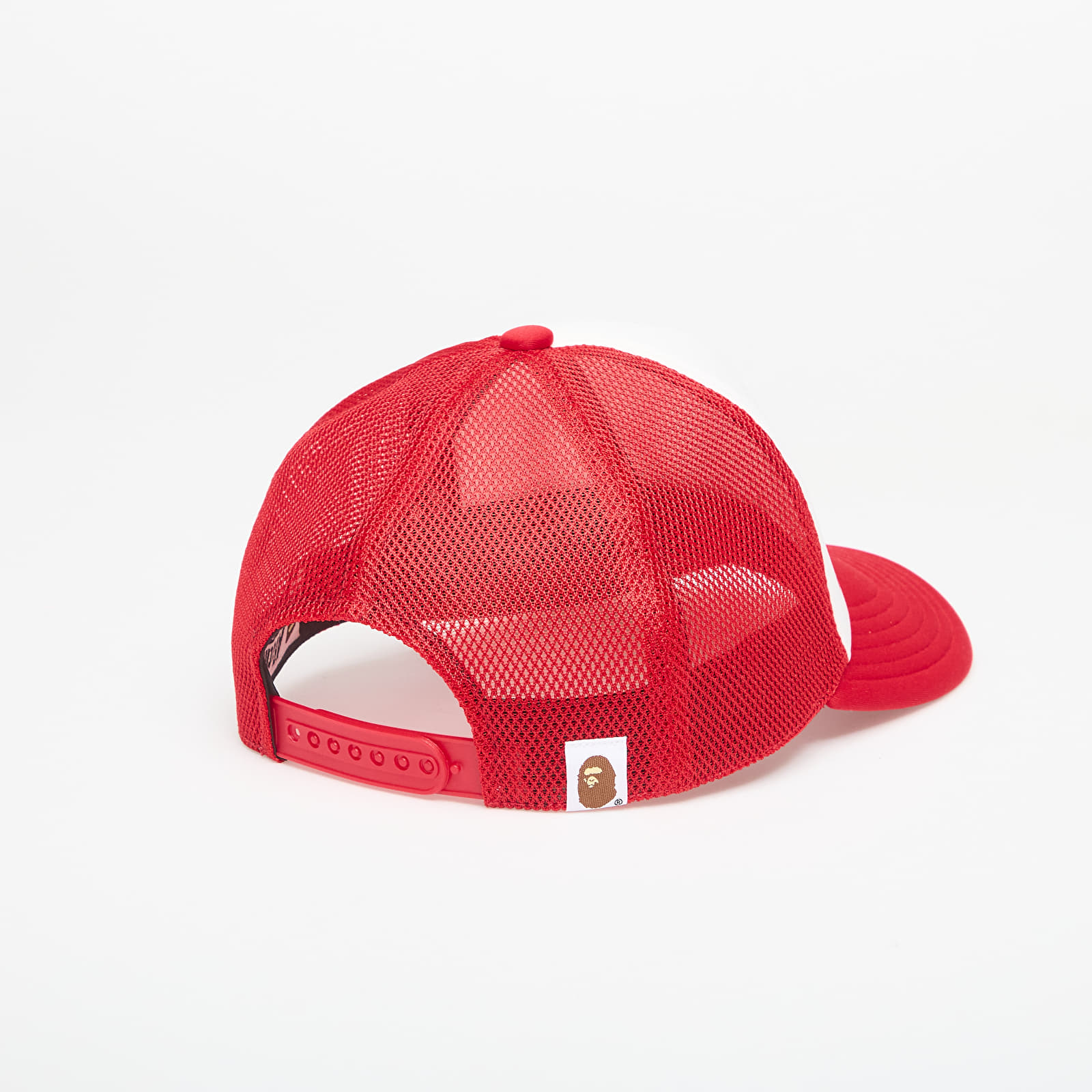 Caps A BATHING APE Bape Glitter Print Mesh Cap Red
