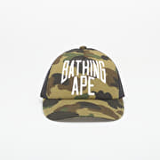 A BATHING APE 1st Camo Nyc Logo Mesh Cap Green UNISEX