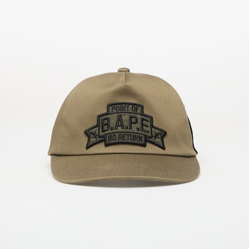 A BATHING APE Multi Patch Cap Olivedrab