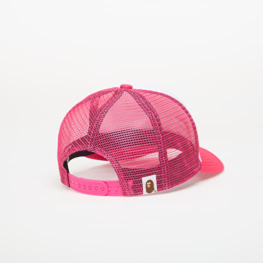 BAPE メッシュキャップ ピンク A BATHING APE Bape Mesh Cap Pink | Footshop