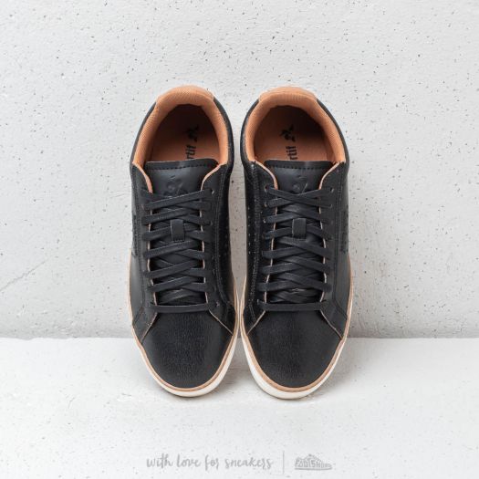 Men s shoes Le Coq Sportif Courtace Premium Black Brown Sugar Footshop