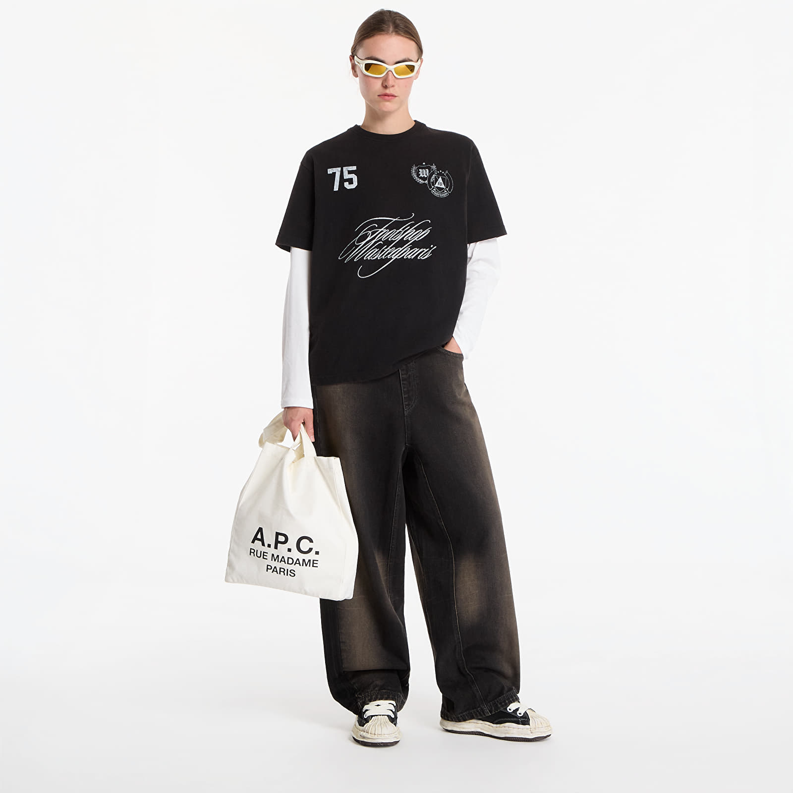 Magliette Footshop x Wasted T-Shirt Faded Black