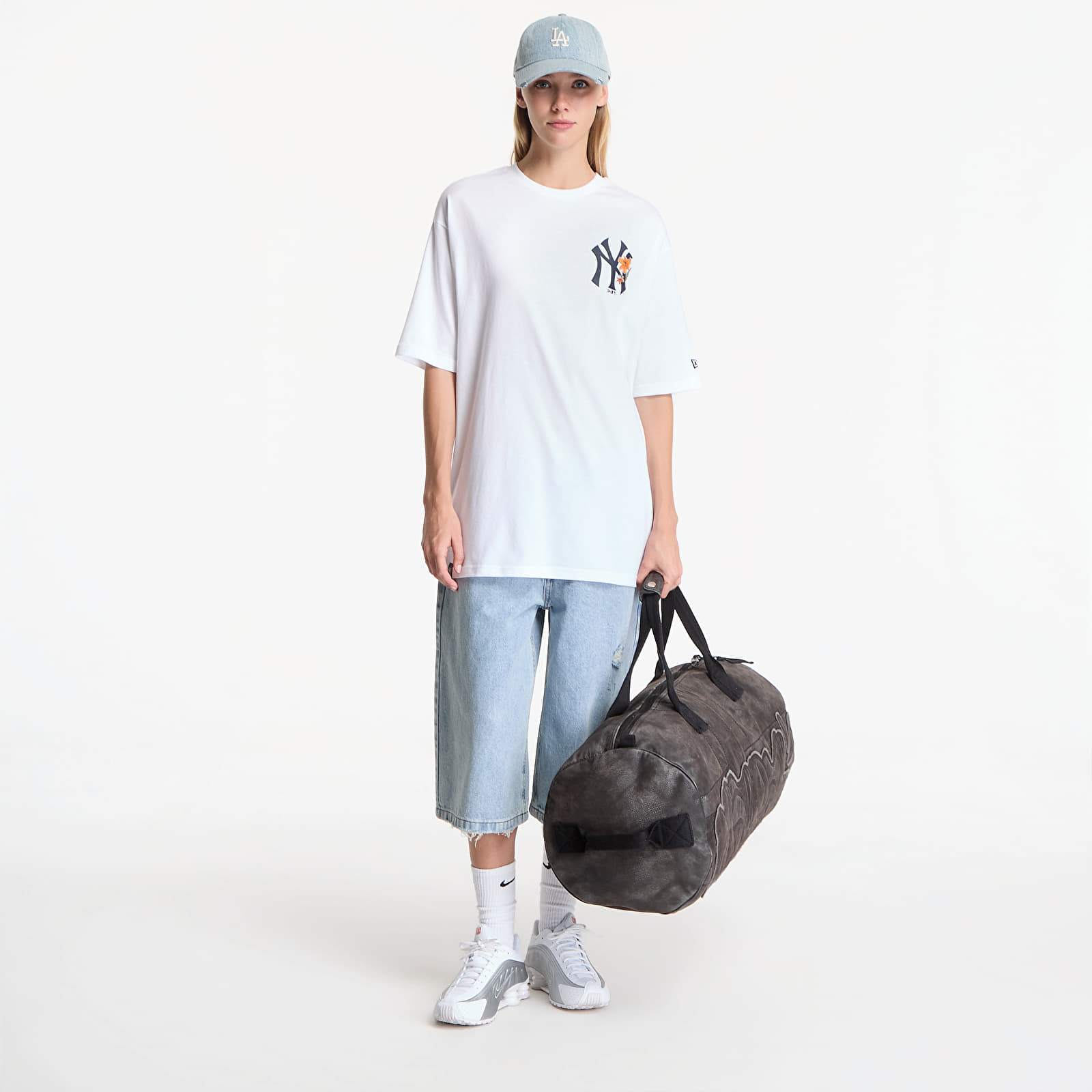 T-shirts New Era MLB Floral OS Tee New York Yankees UNISEX Optic White
