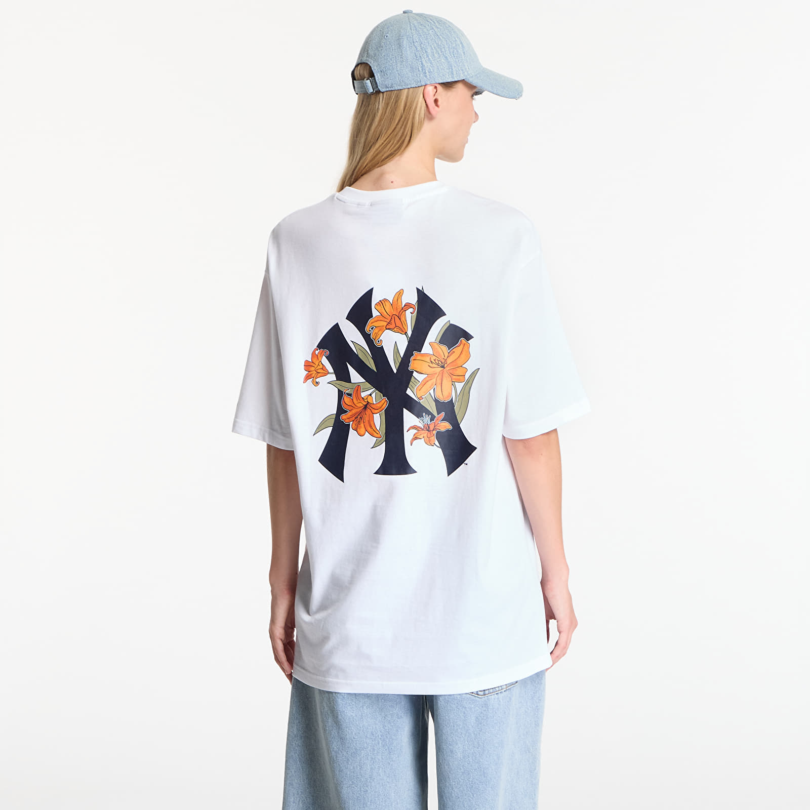 T-shirts New Era MLB Floral OS Tee New York Yankees UNISEX Optic White