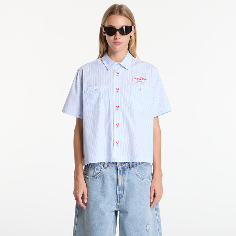 Playboy x FTSHP Work Shirt Blue Stripes